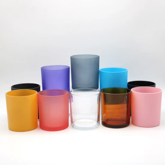 Heimdekoration, leeres schwarzes Kerzenglas mit Korkdeckel / günstiger kreativer Luxus-Kerzenbehälter aus Glas