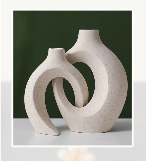 Großhandel moderne minimalistische Abstraktion Vase Home Dekoration Zubehör Blumen