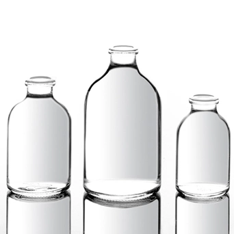 Klare Glasflasche