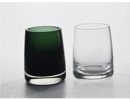 Mundgeblasenes leeres Kerzenglas aus Glas für Duftkerzen, Kerzenbehälter aus Glas, luxuriöses Kerzengefäß aus Glas für die Kerzenherstellung
