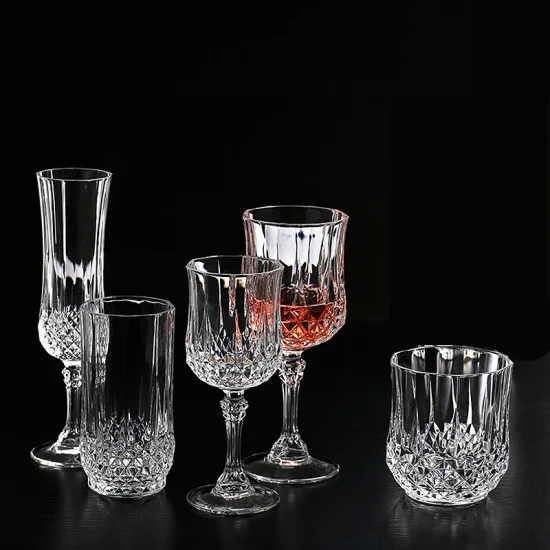 Großhandel Vintage Champagnerflöte Weinglas Whiskey Cup Glaswaren für Hochzeit