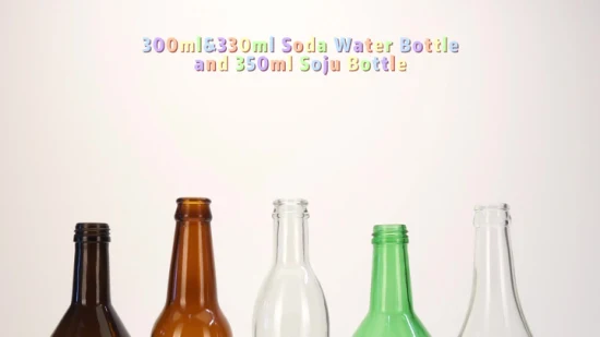 Vista 300 ml 330 ml 350 ml Sodawasser-Soju-Glasflasche